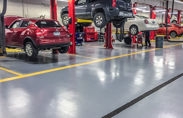 Car Service Center Flooring in Coimbatore