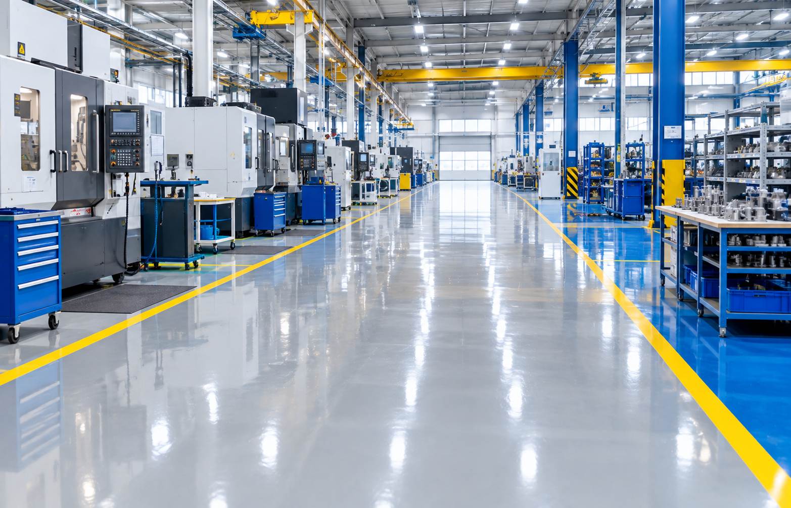 Manufacturing Industry Flooring in Coimbatore